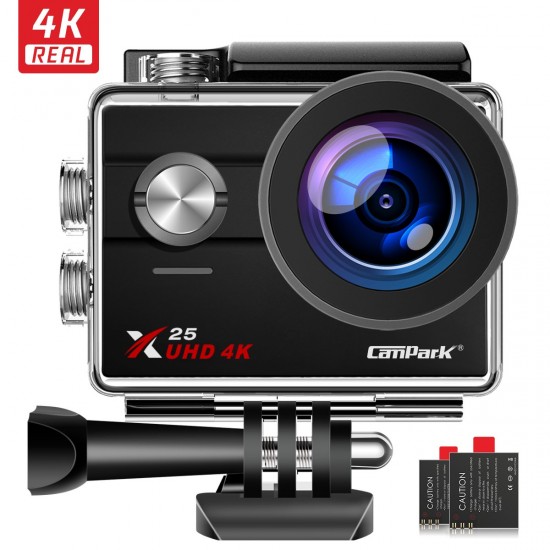 Campark X25 Native 4K Action Camera 16MP WiFi Waterproof Cam Campark X25 Native 4K Action Camera 16MP WiFi Waterproof Cam