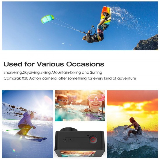Campark X30 Native 4K 60fps 20MP Waterproof Video Sports Camera WiFi Action Camera Campark X30 Native 4K 60fps 20MP Waterproof Video Sports Camera WiFi Action Camera