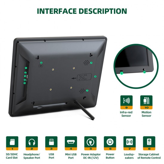 Jeemak F50 15" HD WiFi Multifunctional Digital Photo Frame With Large Storage Jeemak F50 15" HD WiFi Multifunctional Digital Photo Frame With Large Storage
