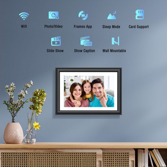Jeemak PF03 10.1'' IPS Touch Screen Auto-Rotate Digital Wooden Photo Frame Jeemak PF03 10.1'' IPS Touch Screen Auto-Rotate Digital Wooden Photo Frame