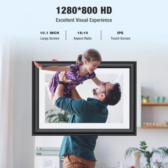 Jeemak PF03 10.1'' IPS Touch Screen Auto-Rotate Digital Wooden Photo Frame Jeemak PF03 10.1'' IPS Touch Screen Auto-Rotate Digital Wooden Photo Frame