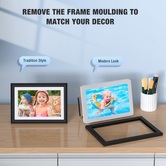 Jeemak PF03 10.1'' IPS Touch Screen Auto-Rotate Digital Wooden Photo Frame Jeemak PF03 10.1'' IPS Touch Screen Auto-Rotate Digital Wooden Photo Frame