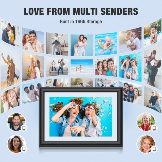 Jeemak PF03 10.1'' IPS Touch Screen Auto-Rotate Digital Wooden Photo Frame Jeemak PF03 10.1'' IPS Touch Screen Auto-Rotate Digital Wooden Photo Frame