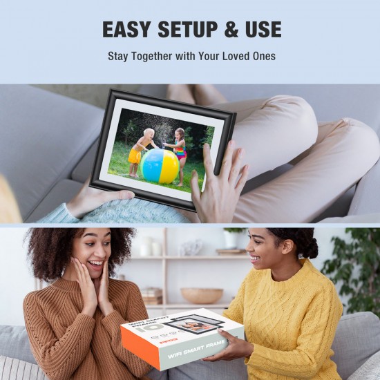 Jeemak PF03 10.1'' IPS Touch Screen Auto-Rotate Digital Wooden Photo Frame Jeemak PF03 10.1'' IPS Touch Screen Auto-Rotate Digital Wooden Photo Frame