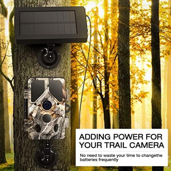 Toguard BC203 Trail Camera Solar Panel DC 5V/6V/9V/12V 2500mAh Solar Power Bank IP54 Waterproof Toguard BC203 Trail Camera Solar Panel DC 5V/6V/9V/12V 2500mAh Solar Power Bank IP54 Waterproof