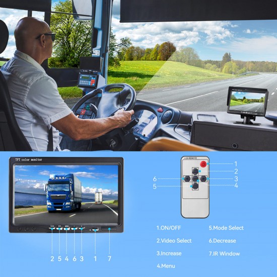 Campark RC02 7 '' 1080P HD Monitor Vehicle RV Backup Camera System for Cars/Trailer/Van/Jeep/SUV Campark RC02 7 '' 1080P HD Monitor Vehicle RV Backup Camera System for Cars/Trailer/Van/Jeep/SUV