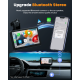 Campark RC08 Portable Wireless Car Stereo Apple Carplay with 7''HD Touch Screen, Car Radio Receiver with GPS Navigation Campark RC08 Portable Wireless Car Stereo Apple Carplay with 7''HD Touch Screen, Car Radio Receiver with GPS Navigation