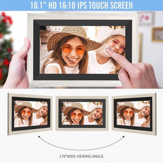 Jeemak F20A Digital Picture Frame 10.1 inch WiFi Photo Frame