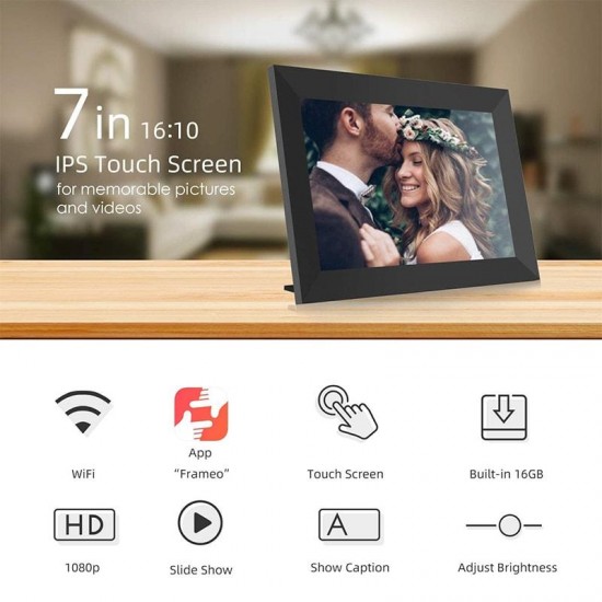 Jeemak F5 Digital Picture Frame 7 inch WiFi Photo Frame Jeemak F5 Digital Picture Frame 7 inch WiFi Photo Frame