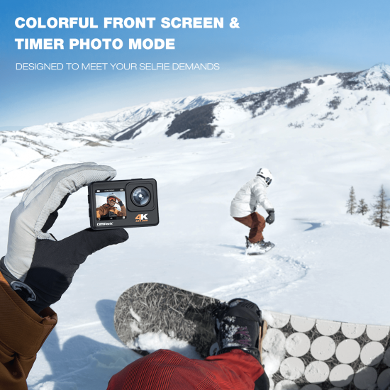 Campark X35 Action Camera 4K 24MP Wi-Fi Underwater Waterproof Camera 40M with Dual Screen Campark X35 Action Camera 4K 24MP Wi-Fi Underwater Waterproof Camera 40M with Dual Screen