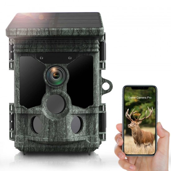 Campark T180 4K 36MP Solar Panel WiFi Bluetooth Trail Game Camera