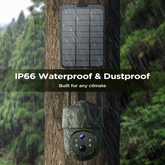Campark TC18 2K 4G Solar Powered Wireless Live View PTZ Trail Game Camera Campark TC18 2K 4G Solar Powered Wireless Live View PTZ Trail Game Camera