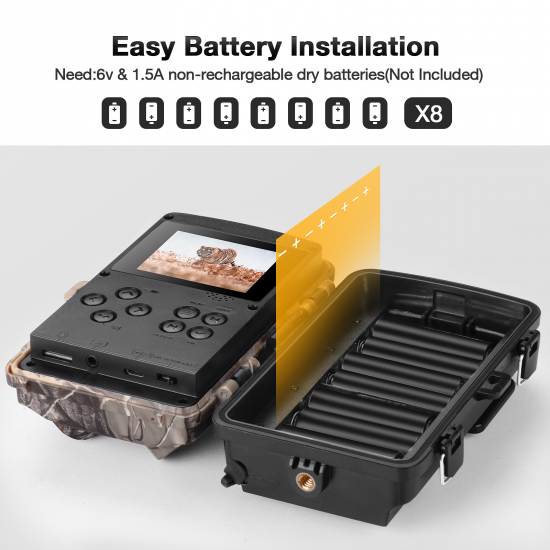 Toguard H75 4K Lite Trail Camera 24MP WiFi Bluetooth with 46 PCS 850nm Infrared LEDs Toguard H75 4K Lite Trail Camera 24MP WiFi Bluetooth with 46 PCS 850nm Infrared LEDs