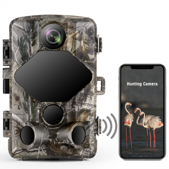 Toguard H75 4K Lite Trail Camera 24MP WiFi Bluetooth with 46 PCS 850nm Infrared LEDs