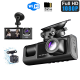 3-Channel Dash Cam For Cars Front & Inside & Rear Recording, 1080P HD  Loop Recording, Car DVR Black- Box With 2 Inch IPS Screen, Car Accessories