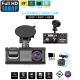 3-Channel Dash Cam For Cars Front & Inside & Rear Recording, 1080P HD Loop Recording, Car DVR Black- Box With 2 Inch IPS Screen, Car Accessories 3-Channel Dash Cam For Cars Front & Inside & Rear Recording, 1080P HD Loop Recording, Car DVR Black- Box With 2 Inch IPS Screen, Car Accessories