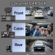 3-Channel Dash Cam For Cars Front & Inside & Rear Recording, 1080P HD Loop Recording, Car DVR Black- Box With 2 Inch IPS Screen, Car Accessories 3-Channel Dash Cam For Cars Front & Inside & Rear Recording, 1080P HD Loop Recording, Car DVR Black- Box With 2 Inch IPS Screen, Car Accessories