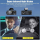 Dash Cam 1080P HD Triple-Lens Recording 3-Cam DVR Night Vision Wi-Fi  Car Camera with 32G Card