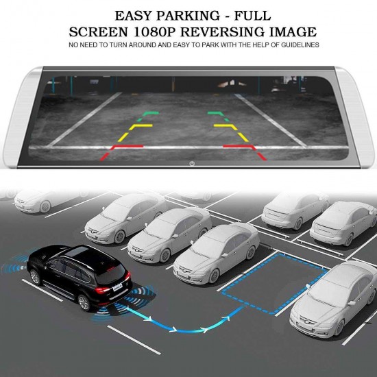 Campark R10 Video Streaming Rearview Mirror Dual 1080P Dash Cam and Backup Camera Campark R10 Video Streaming Rearview Mirror Dual 1080P Dash Cam and Backup Camera