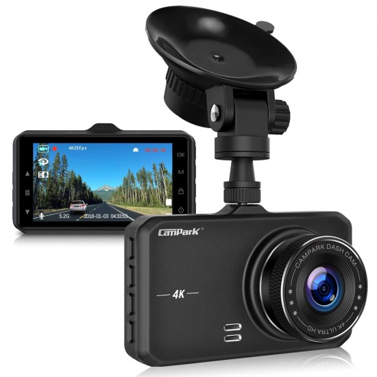 Campark DC10 Dash Cam 4K UHD DVR Driving Recorder Camera Campark DC10 Dash Cam 4K UHD DVR Driving Recorder Camera