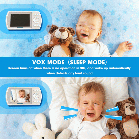 Campark BM30 3.5 inch Screen Wireless Baby Monitor with Camera Campark BM30 3.5 inch Screen Wireless Baby Monitor with Camera
