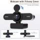 Campark PC03 HD 1080P Webcam with Microphone Privacy Shutter for Desktop                  