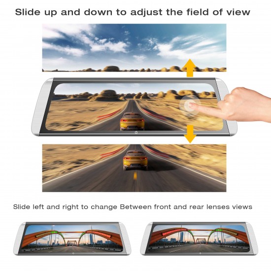 Campark R10 Video Streaming Rearview Mirror Dual 1080P Dash Cam and Backup Camera Campark R10 Video Streaming Rearview Mirror Dual 1080P Dash Cam and Backup Camera