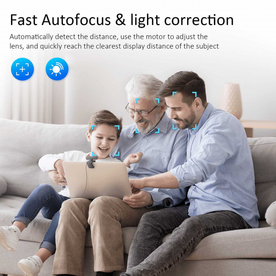 Campark PC02 Webcam with Microphone 1080P Autofocus USB Streaming Computer Camera Campark PC02 Webcam with Microphone 1080P Autofocus USB Streaming Computer Camera