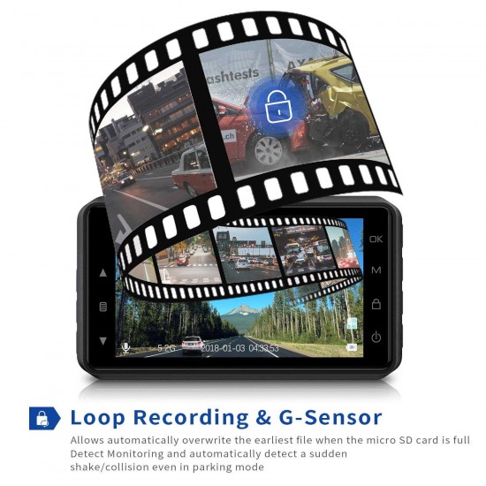Campark DC10 Dash Cam 4K UHD DVR Driving Recorder Camera Campark DC10 Dash Cam 4K UHD DVR Driving Recorder Camera