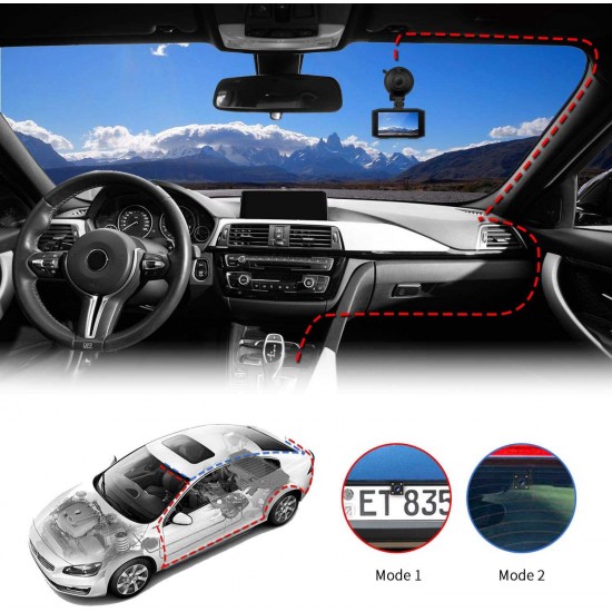 Campark DC02 Dash Cam Front and Rear Full HD Dual Dashboard Camera for Cars with 3 Inches Screen Campark DC02 Dash Cam Front and Rear Full HD Dual Dashboard Camera for Cars with 3 Inches Screen