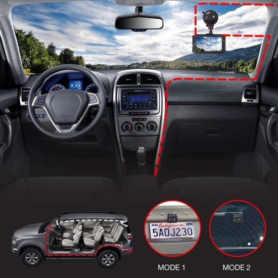 Campark DC20 Dash Cam Front and Rear Dual 1080P Car Camera with 340° Wide Angle Recording Campark DC20 Dash Cam Front and Rear Dual 1080P Car Camera with 340° Wide Angle Recording