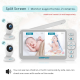 Campark BM40 Smart Night Vision 4.3 inch Split Screen Video Baby Monitor