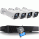 Campark W500 4K 4pcs 8MP Wired PoE Security Camera System with 3TB Hard Drive