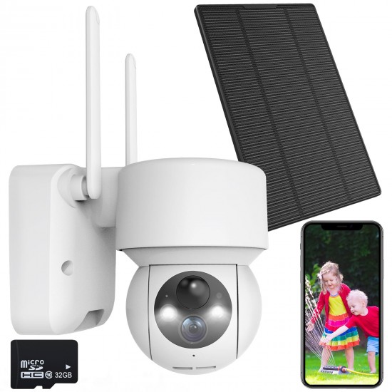 Campark SC500 1080P Color Night Vision Security Camera With Solar Powered