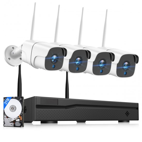 Campark W300 4Pcs 1080P WiFi Wireless Outdoor/Indoor Security Camera System Campark W300 4Pcs 1080P WiFi Wireless Outdoor/Indoor Security Camera System