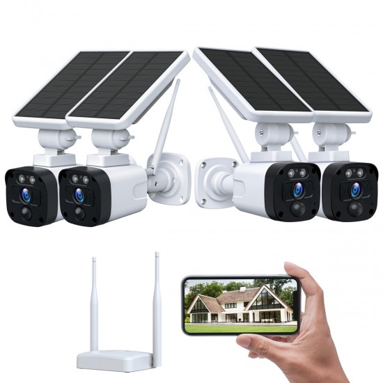 Campark SC02 3MP Solar Powered Wireless Outdoor Security Camera System with Base Station Campark SC02 3MP Solar Powered Wireless Outdoor Security Camera System with Base Station