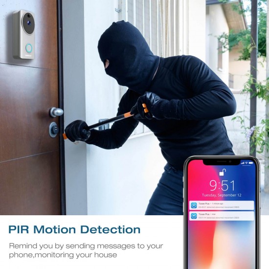 Campark DB20 WiFi Video Doorbell Camera with Night Vision Campark DB20 WiFi Video Doorbell Camera with Night Vision