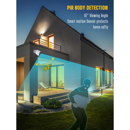 Campark AP35 Wireless Outdoor Security Camera, Rechargeable Surveillance Camera, Battery Powered Cameras for Home Security Campark AP35 Wireless Outdoor Security Camera, Rechargeable Surveillance Camera, Battery Powered Cameras for Home Security