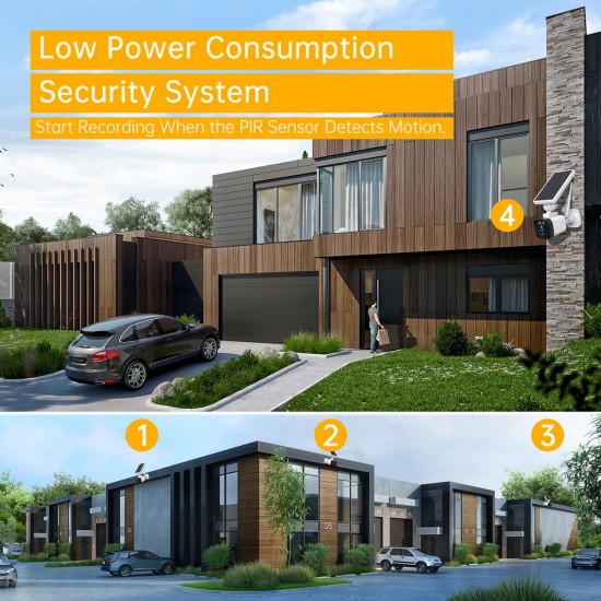 Campark SC02 3MP Solar Powered Wireless Outdoor Security Camera System with Base Station Campark SC02 3MP Solar Powered Wireless Outdoor Security Camera System with Base Station