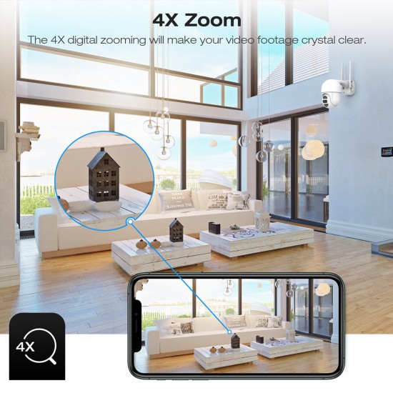 Campark AP30 2MP Dual Lens WiFi PTZ Security Camera Campark AP30 2MP Dual Lens WiFi PTZ Security Camera