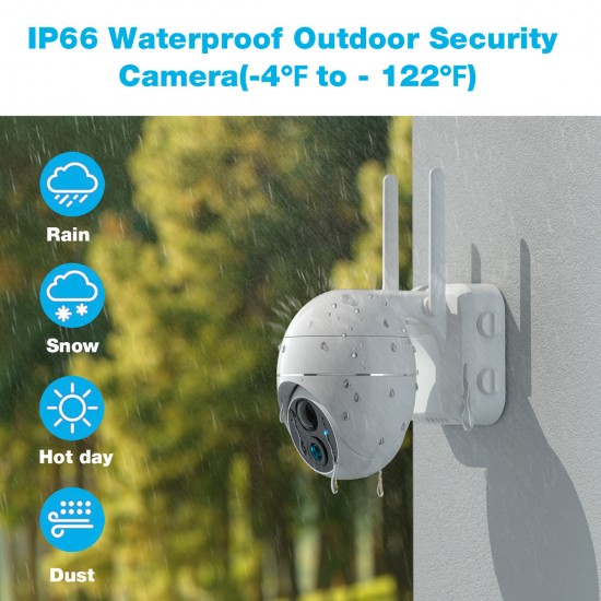 Campark AP50 Wireless Battery Powered PTZ Security Camera Campark AP50 Wireless Battery Powered PTZ Security Camera