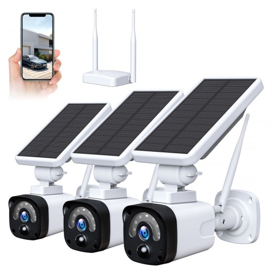 Campark W601 1080P Wireless WiFi Outdoor Solar Security Camera System